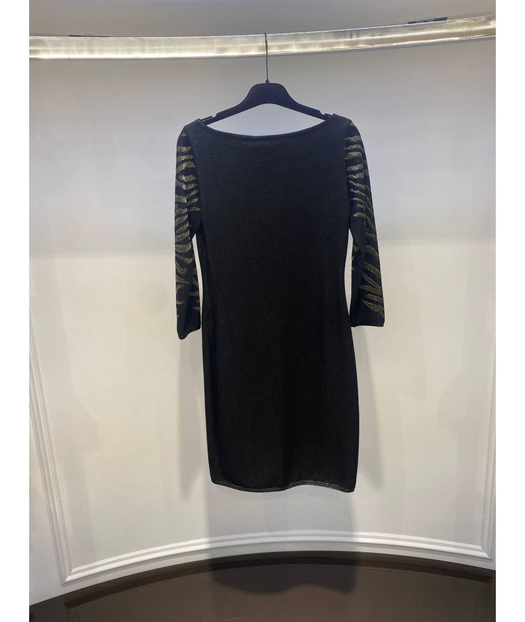 ROBERTO CAVALLI Черное шерстяное платье, фото 3