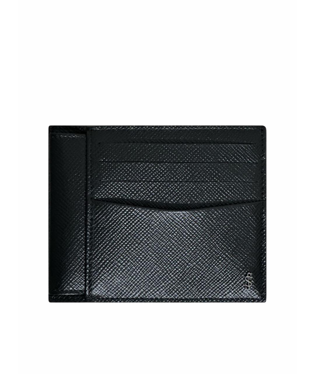 SERAPIAN Черный кожаный кардхолдер, фото 1