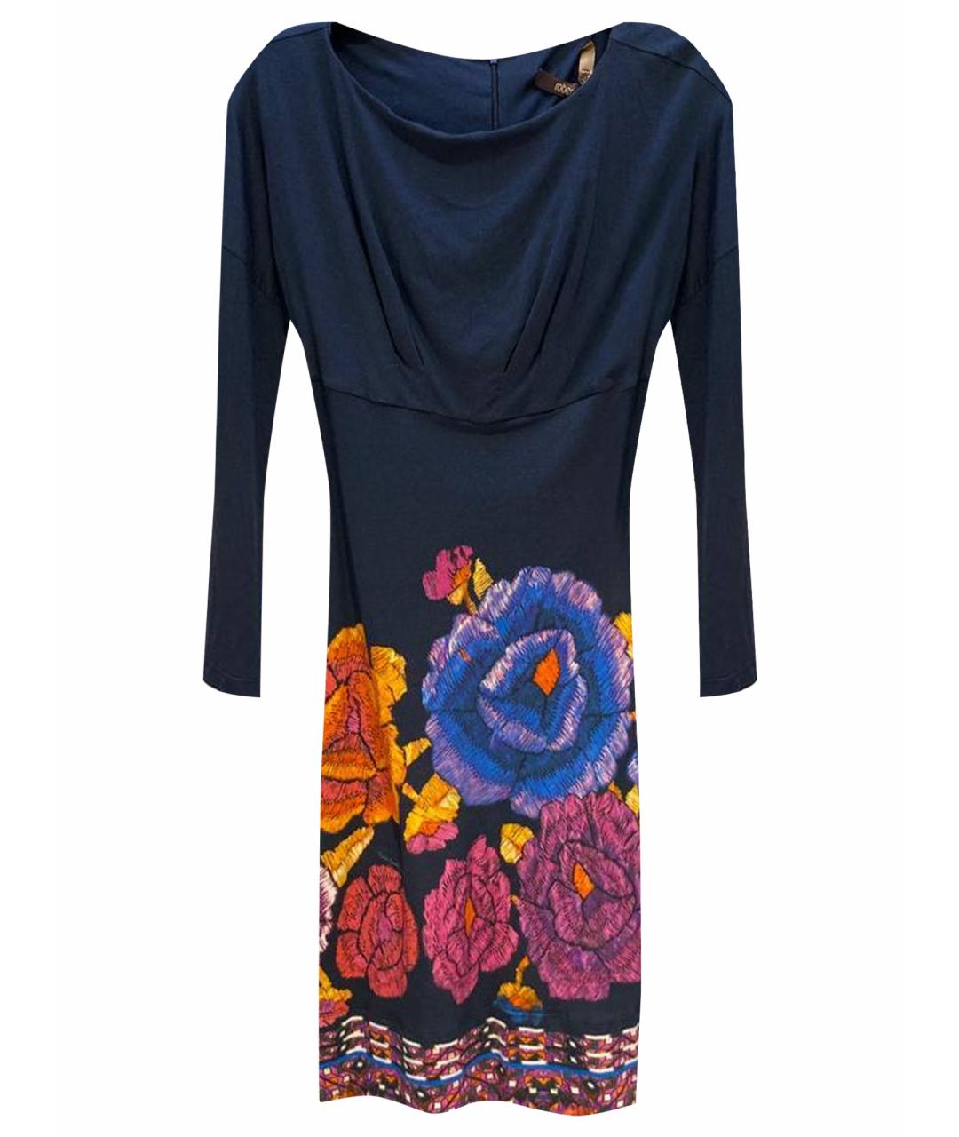 ROBERTO CAVALLI Мульти хлопковое платье, фото 1