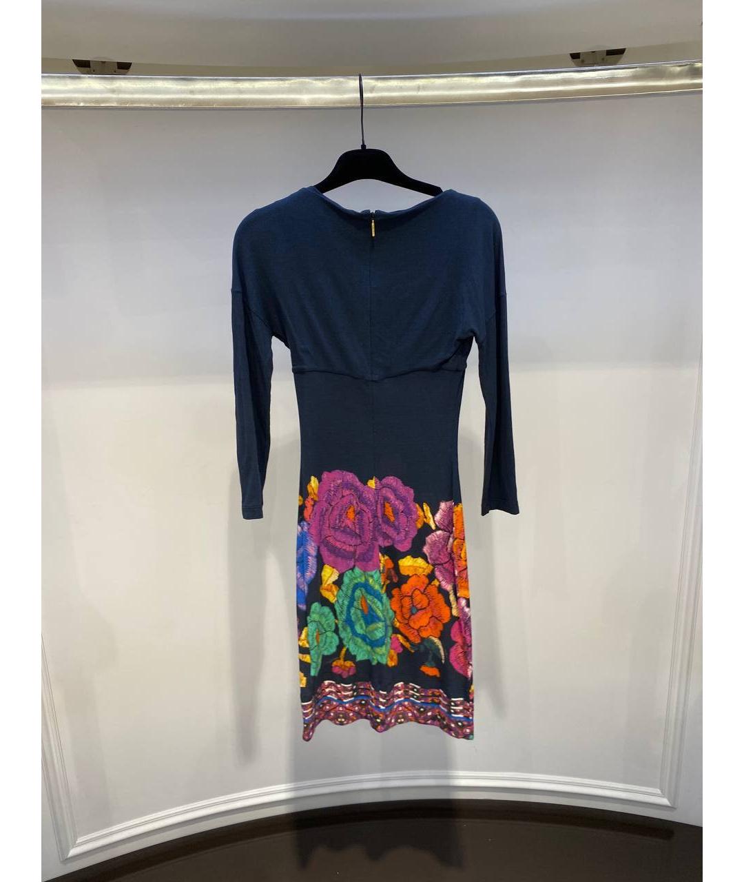 ROBERTO CAVALLI Мульти хлопковое платье, фото 3