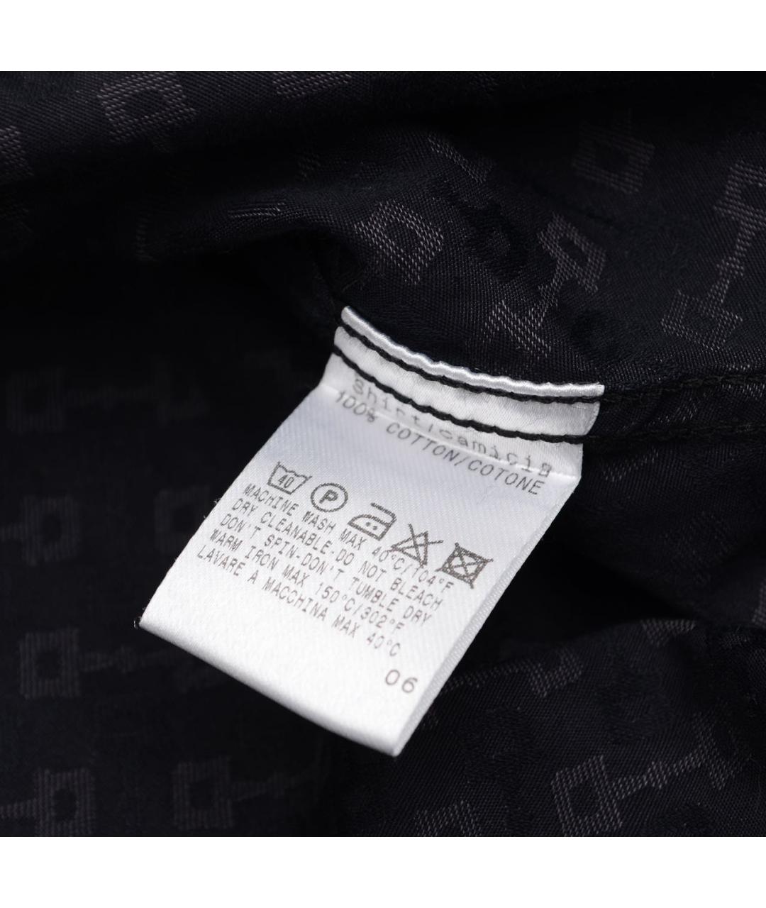 GUCCI Черная хлопковая классическая рубашка, фото 6