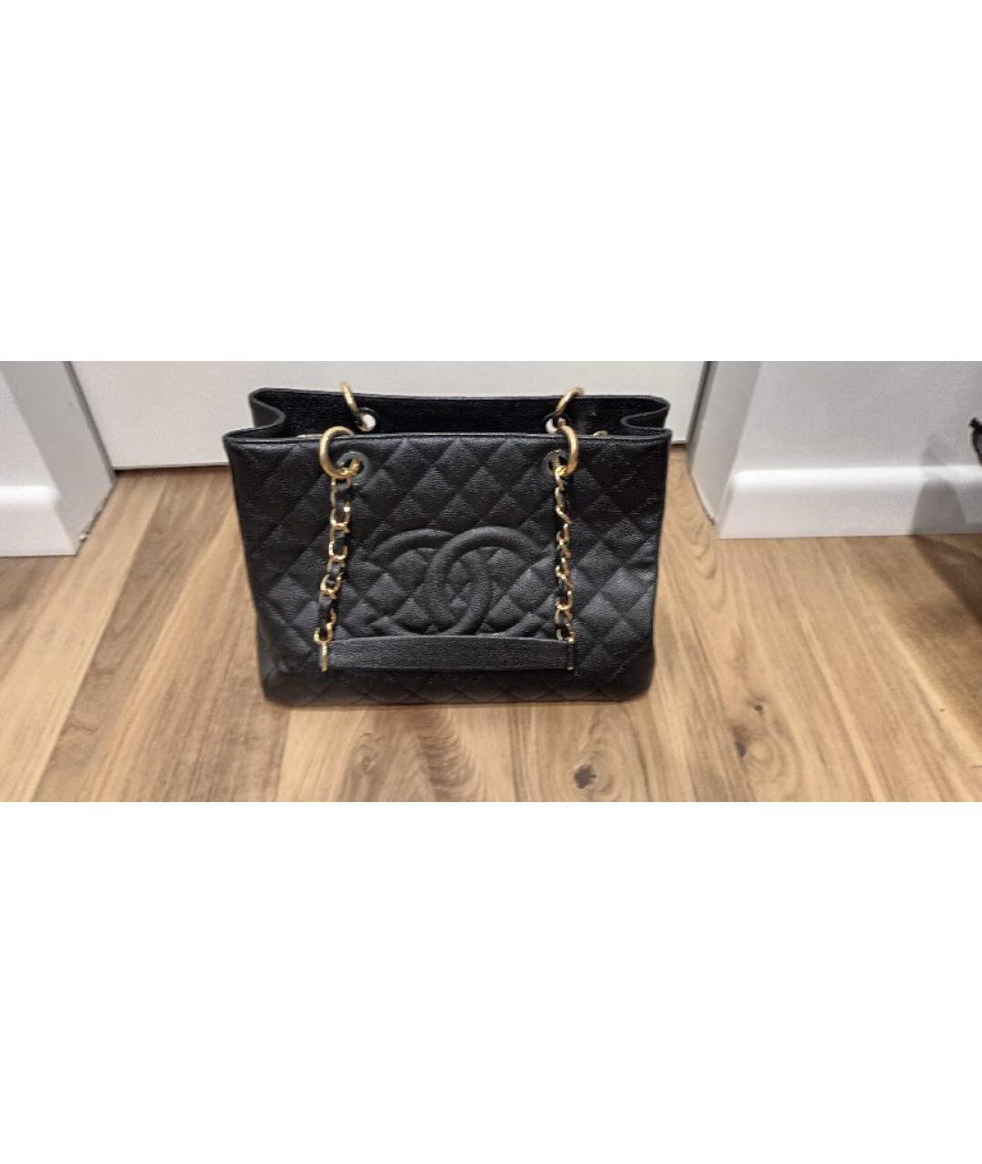 CHANEL Бежевая кожаная сумка тоут, фото 5