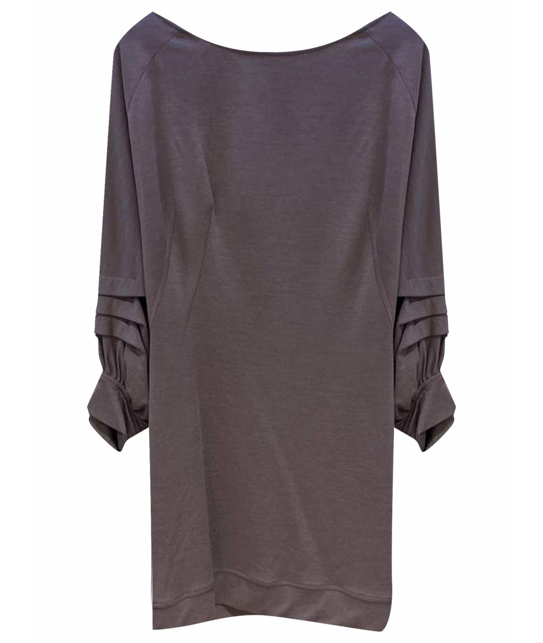 ROBERTO CAVALLI Коричневое вискозное повседневное платье, фото 1