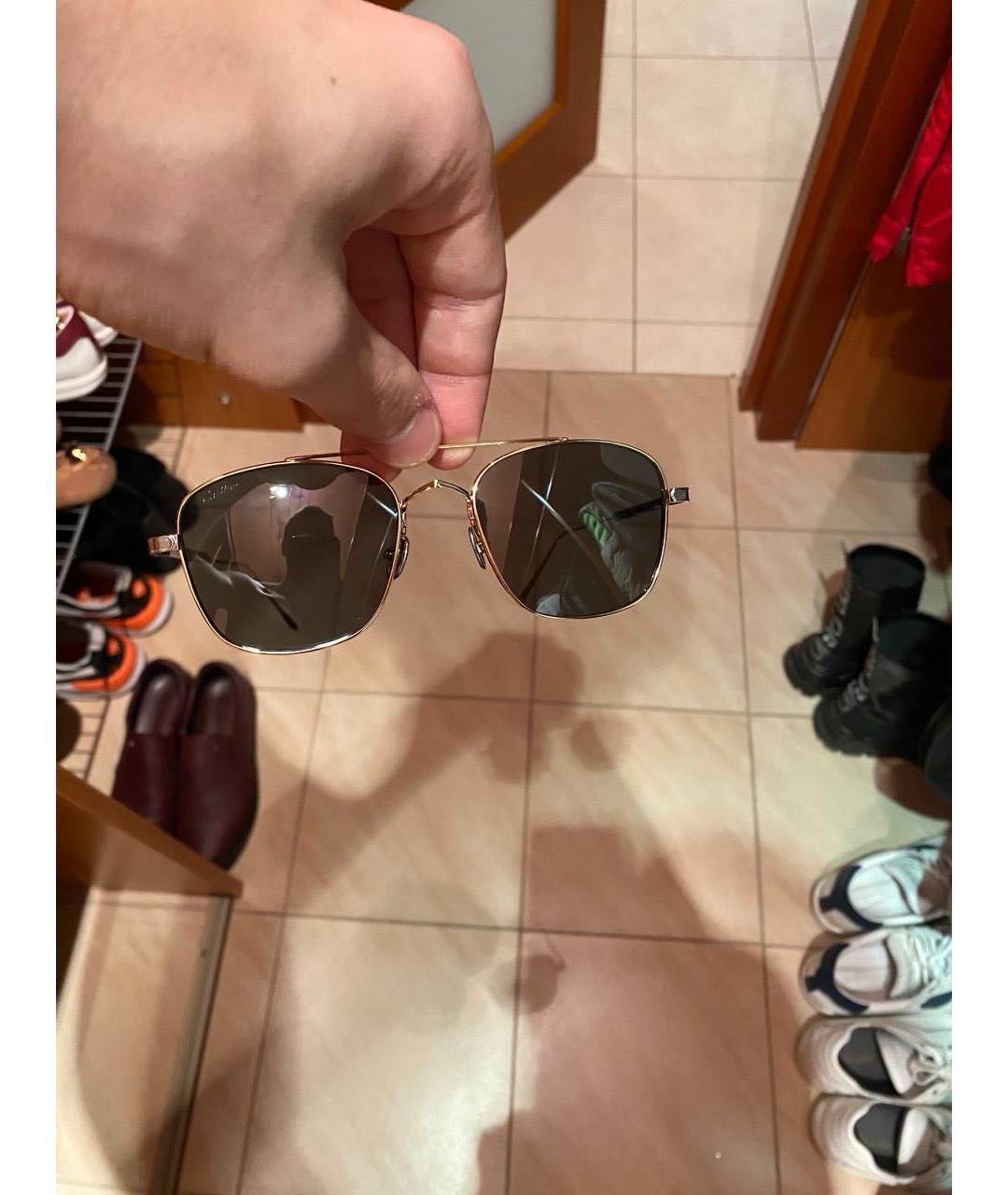 CARTIER Золотые металлические солнцезащитные очки, фото 7