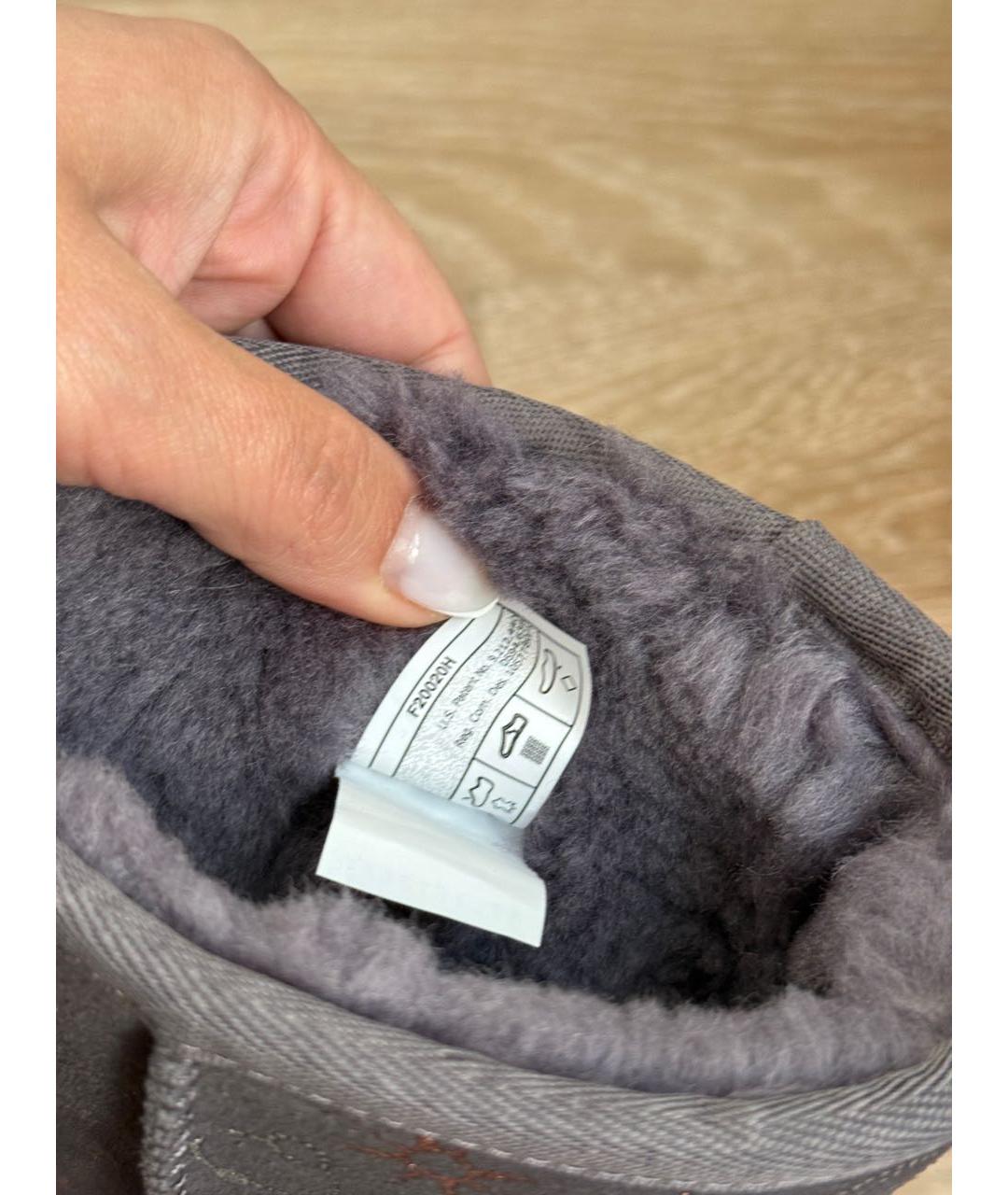 UGG AUSTRALIA Серые замшевые ботинки, фото 8