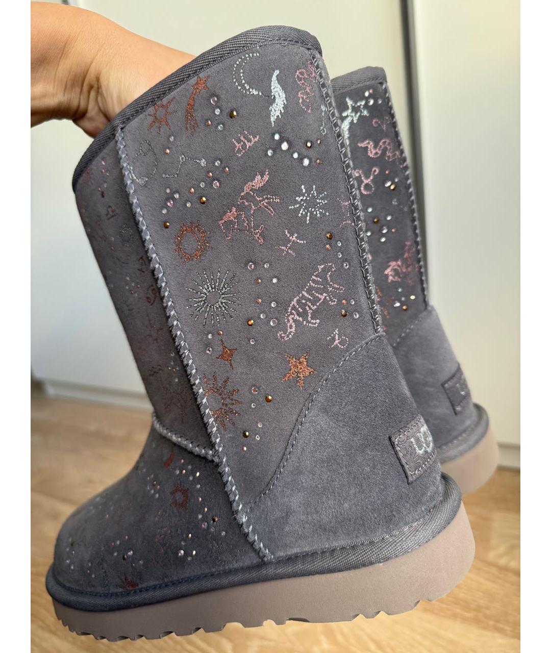 UGG AUSTRALIA Серые замшевые ботинки, фото 4