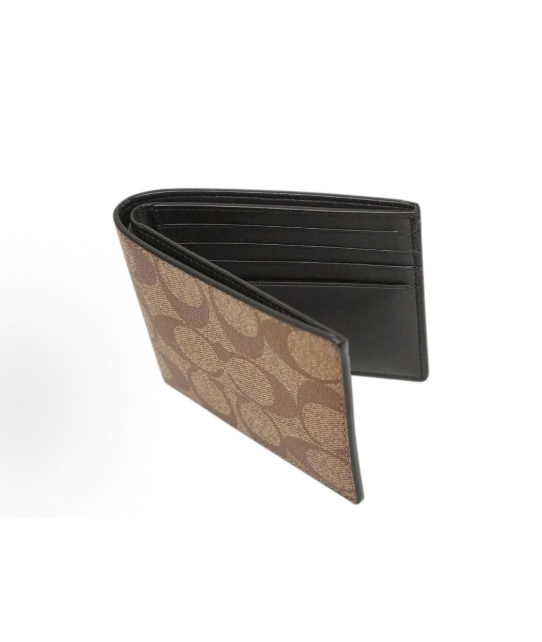 COACH Коричневый кожаный кардхолдер, фото 3