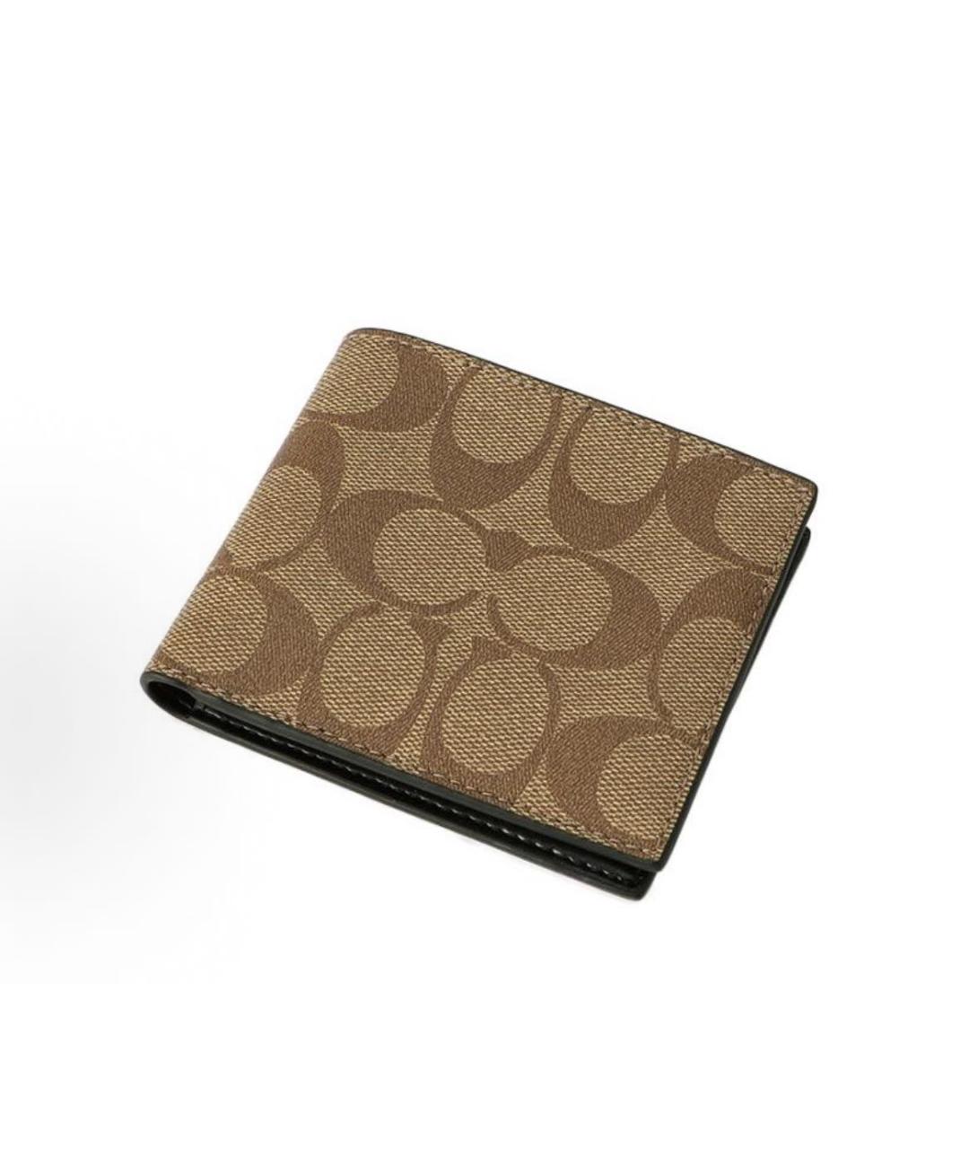 COACH Коричневый кожаный кардхолдер, фото 2