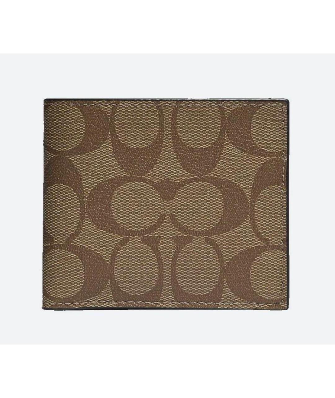 COACH Коричневый кожаный кардхолдер, фото 6