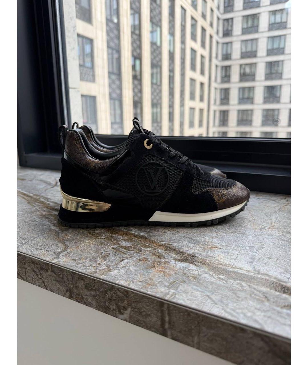 LOUIS VUITTON Черные текстильные кроссовки, фото 7