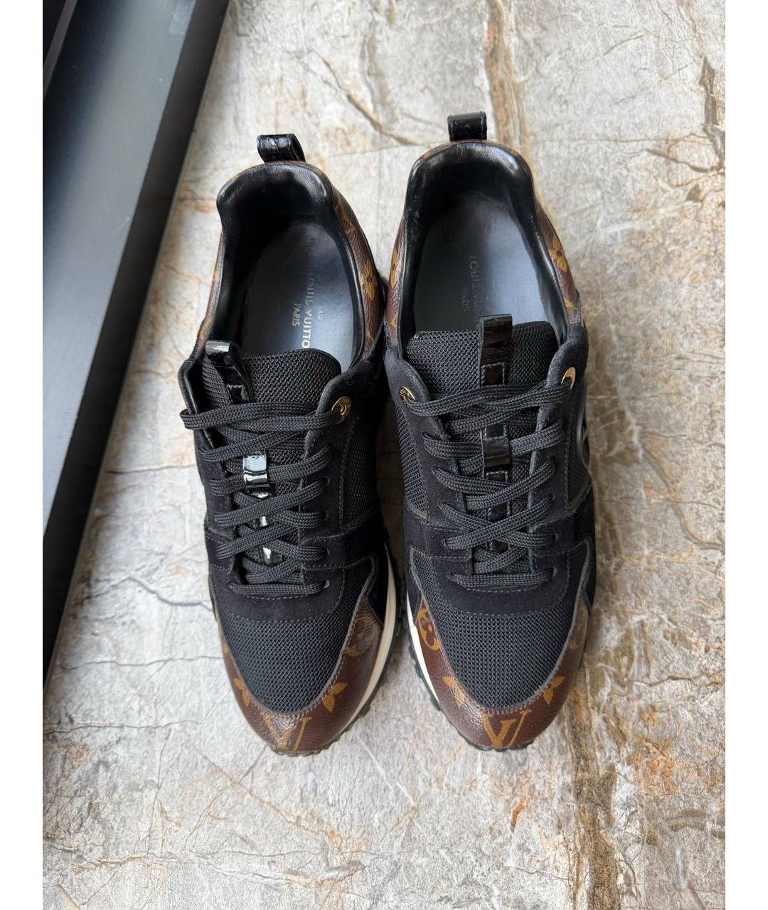 LOUIS VUITTON Черные текстильные кроссовки, фото 3