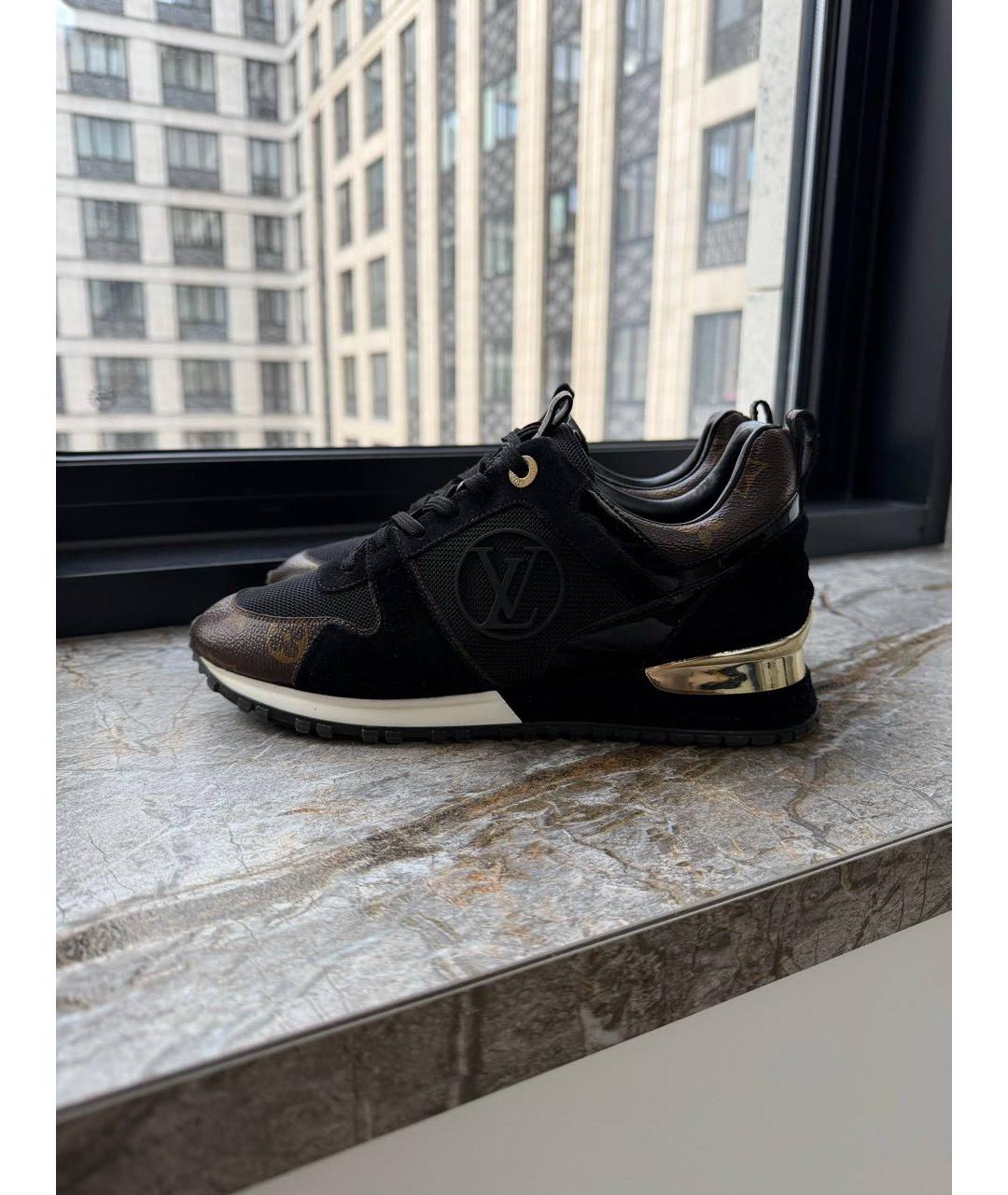 LOUIS VUITTON Черные текстильные кроссовки, фото 6