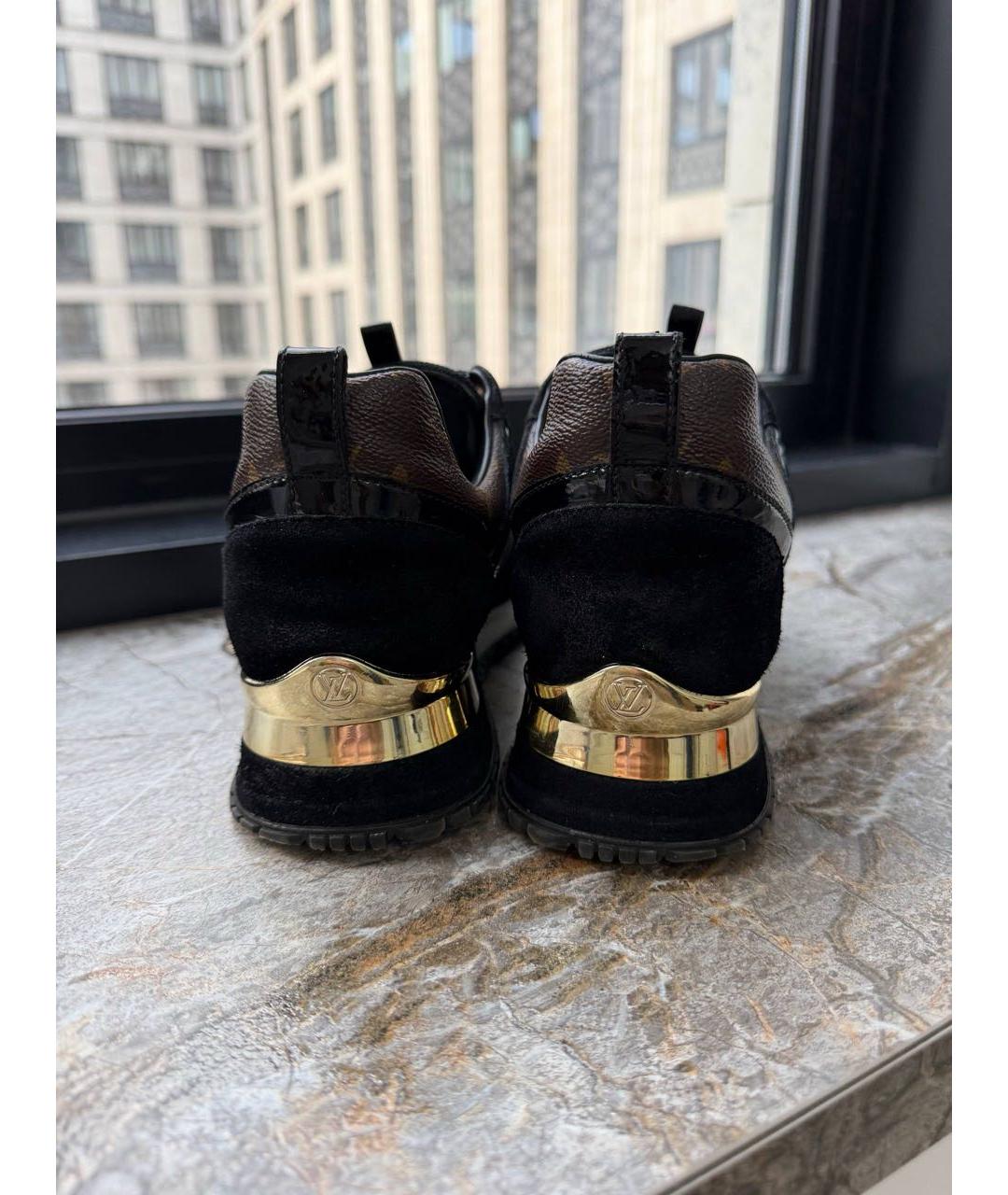 LOUIS VUITTON Черные текстильные кроссовки, фото 4