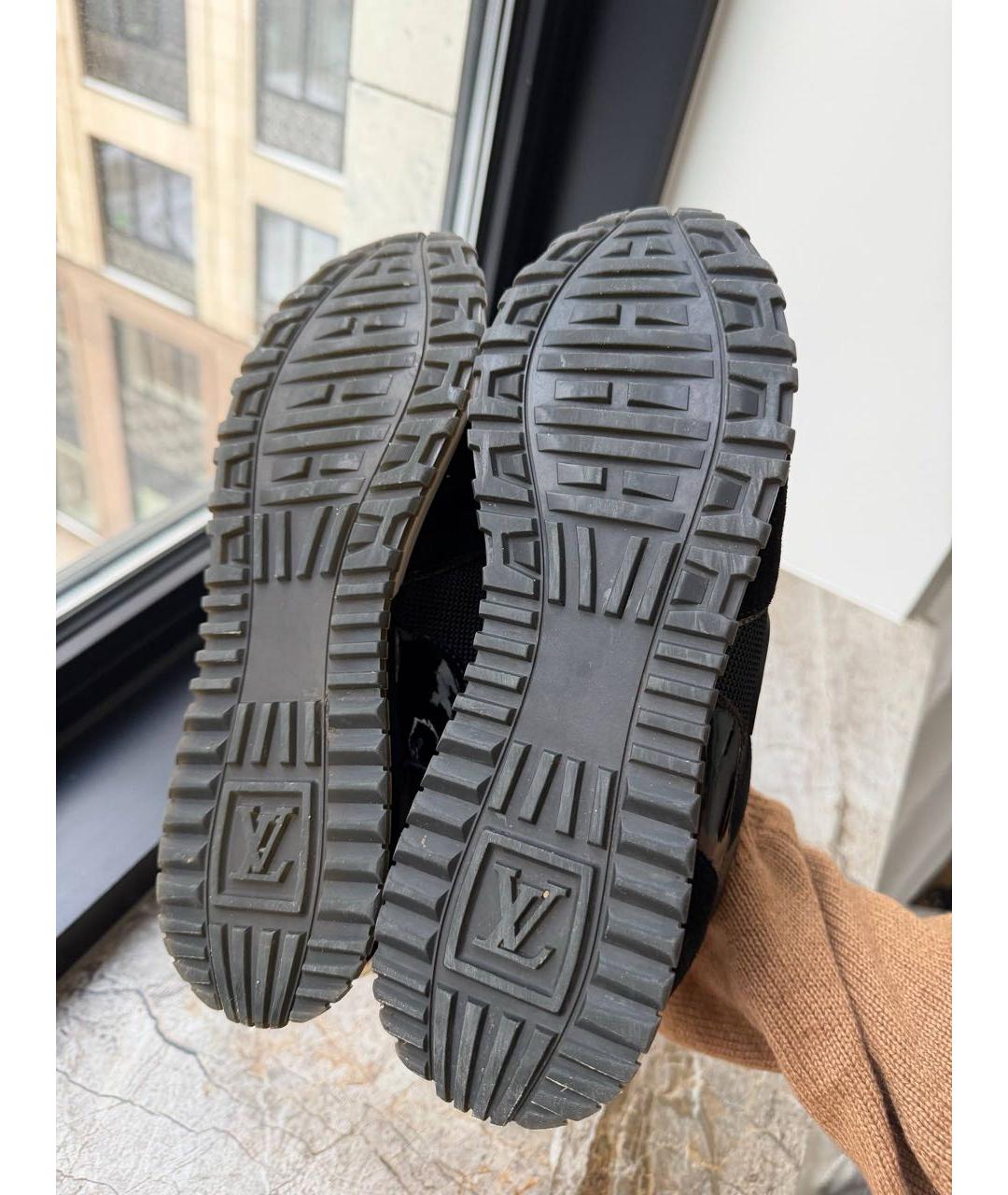 LOUIS VUITTON Черные текстильные кроссовки, фото 5
