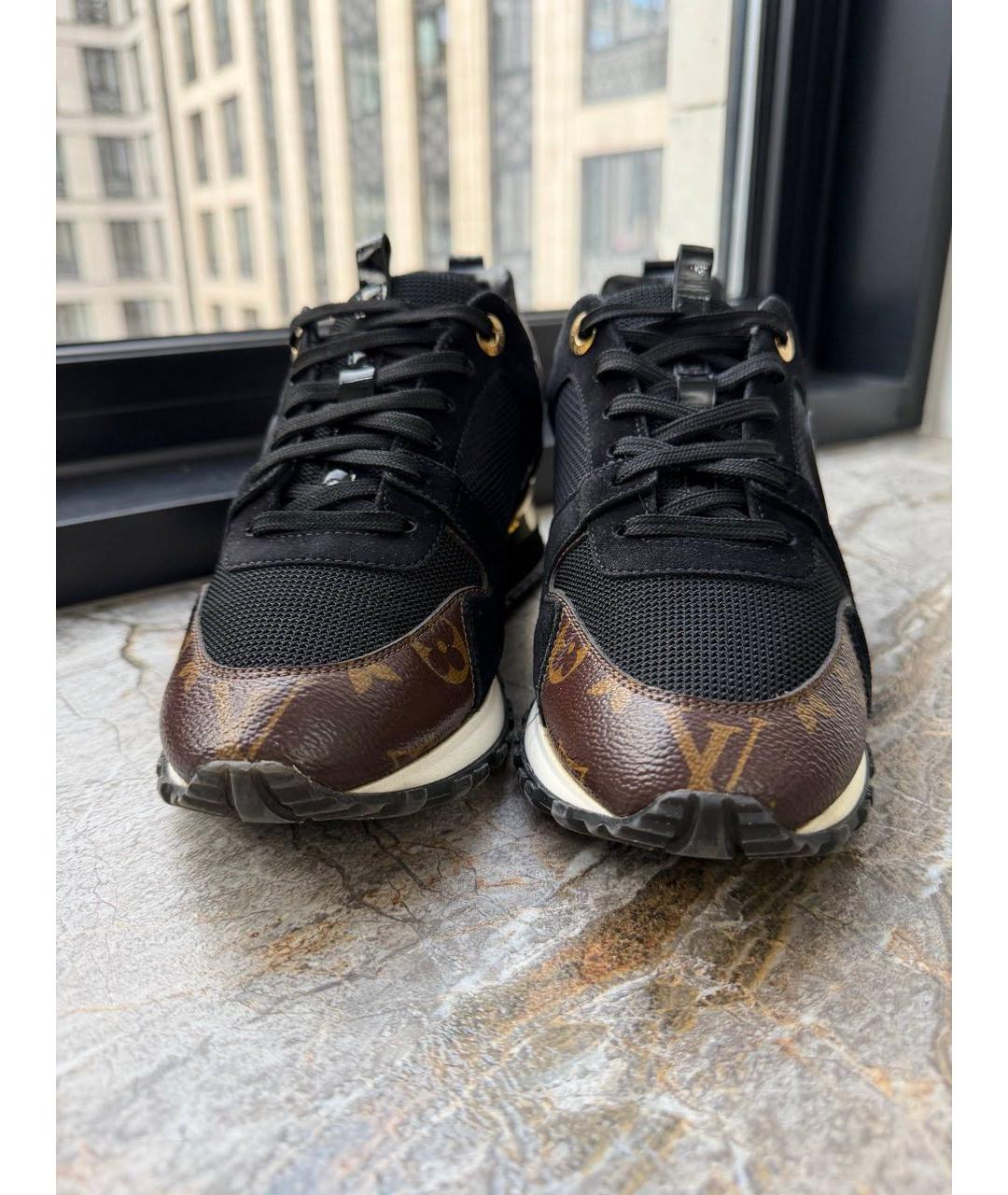 LOUIS VUITTON Черные текстильные кроссовки, фото 2