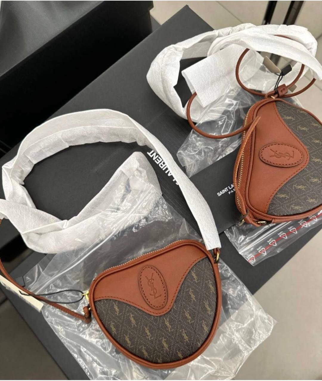 SAINT LAURENT Коричневая сумка через плечо, фото 2