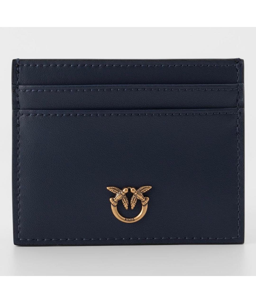 PINKO Темно-синий кожаный кардхолдер, фото 6