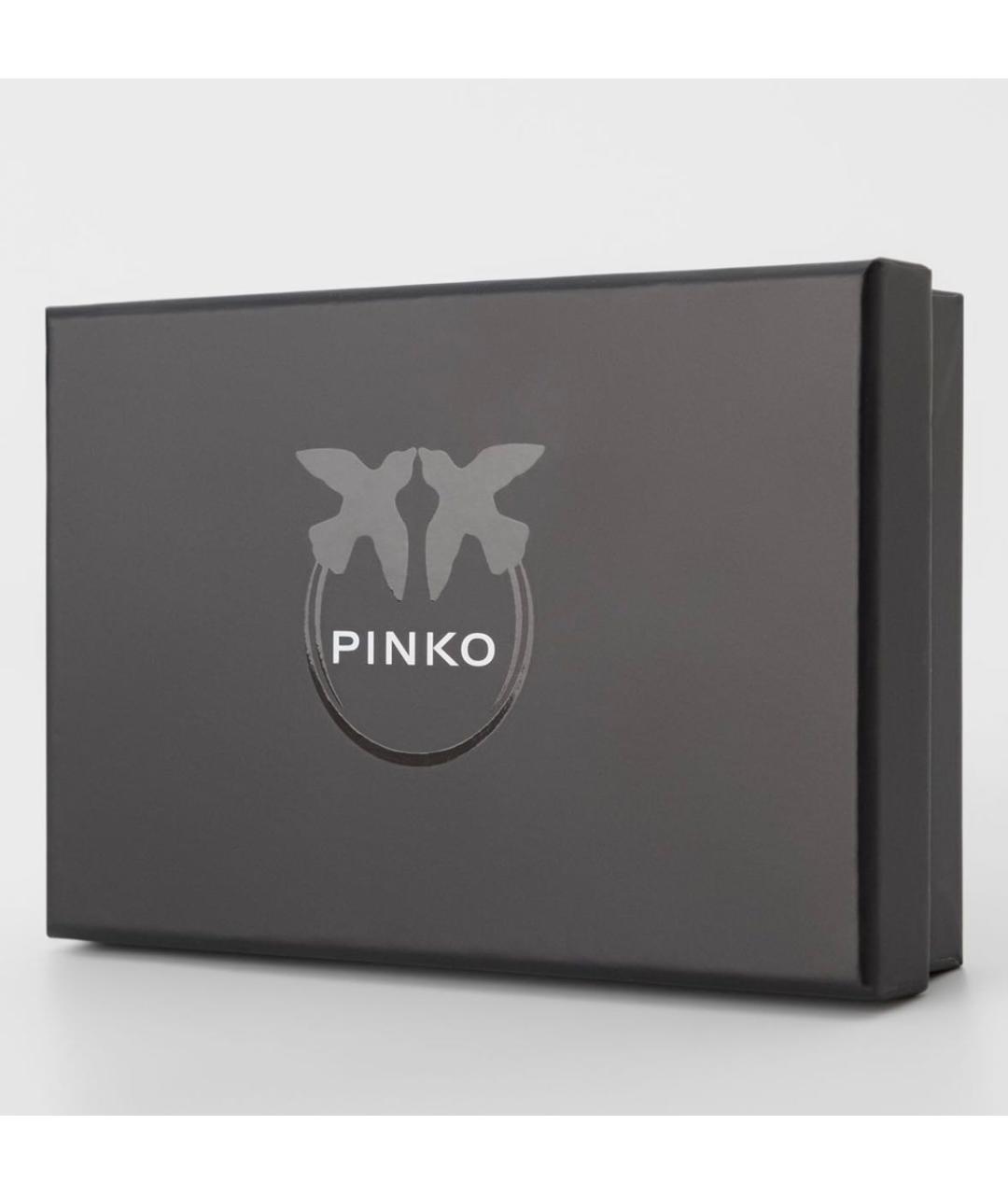 PINKO Темно-синий кожаный кардхолдер, фото 5