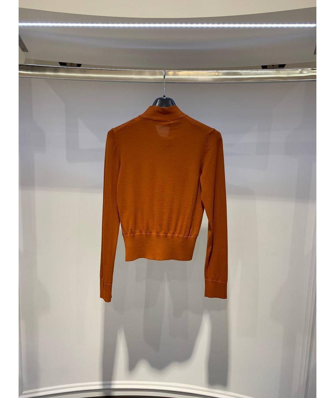 DOLCE&GABBANA Коричневый шерстяной джемпер / свитер, фото 3