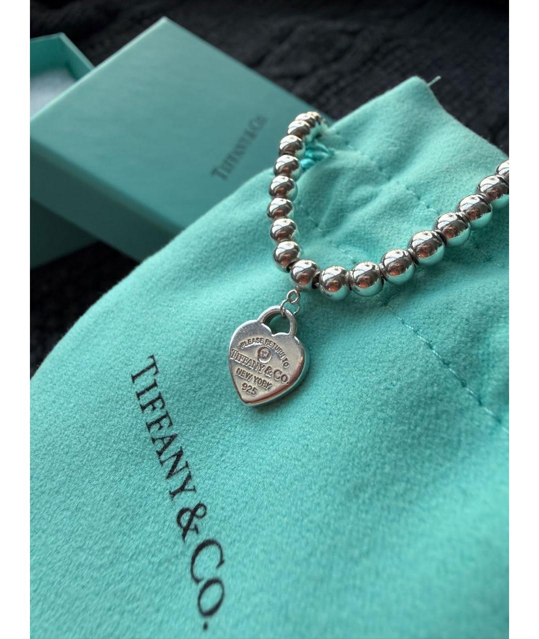 TIFFANY&CO Серебрянный серебряный браслет, фото 4