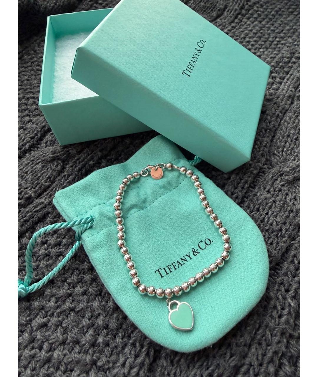 TIFFANY&CO Серебрянный серебряный браслет, фото 6