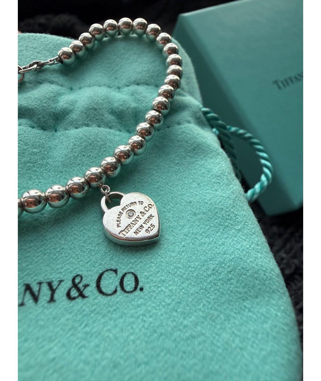 TIFFANY&CO Серебрянный серебряный браслет, фото 7