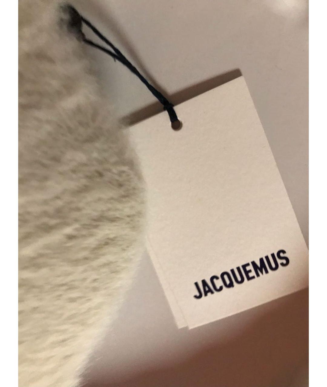 JACQUEMUS Бежевая повязка на голову, фото 4