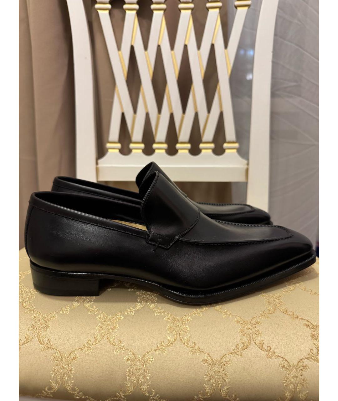 GUCCI Черные кожаные лоферы, фото 6