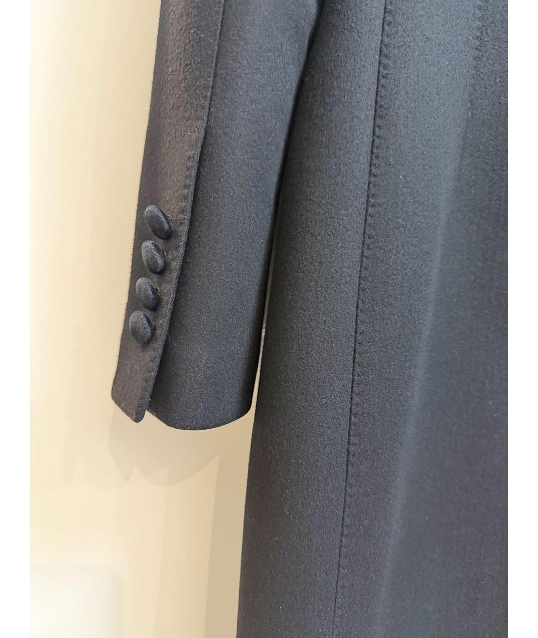 DOLCE&GABBANA Черное шерстяное пальто, фото 3