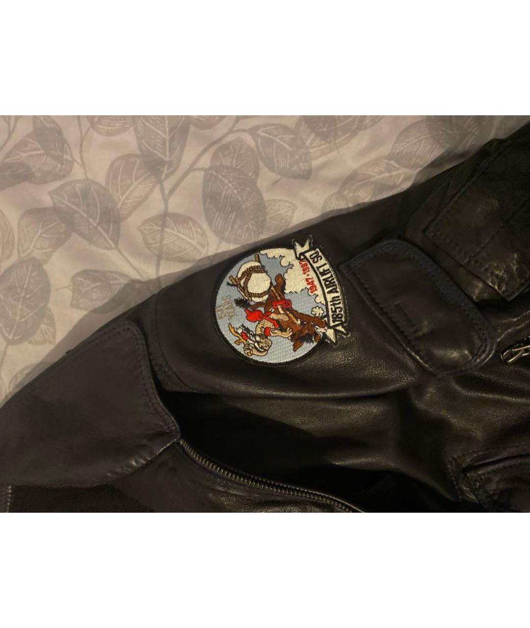 PARAJUMPERS Черная кожаная куртка, фото 4