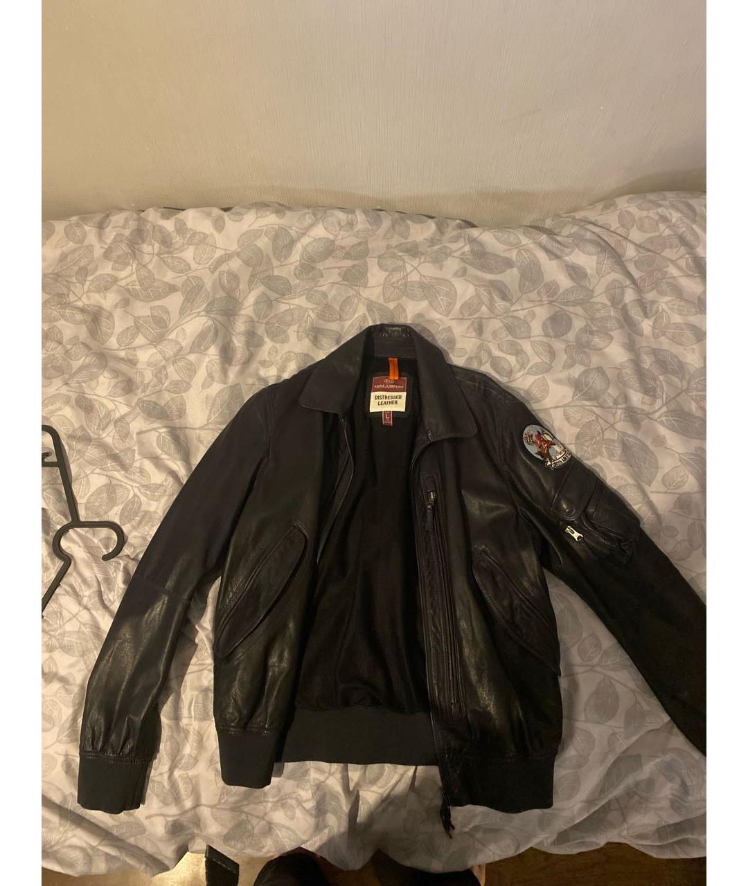 PARAJUMPERS Черная кожаная куртка, фото 6