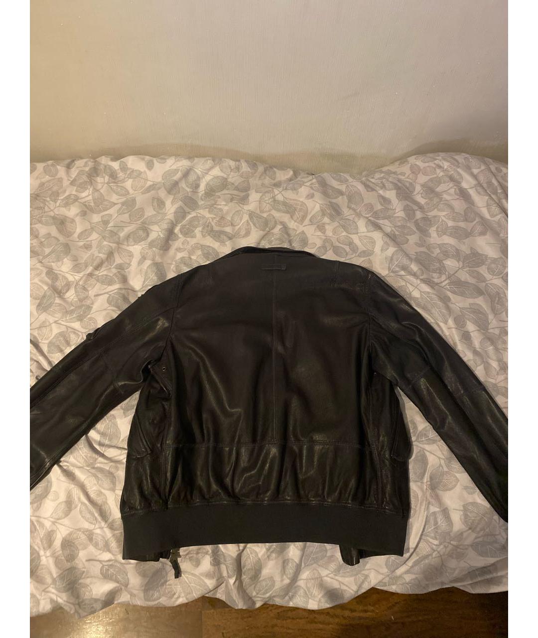 PARAJUMPERS Черная кожаная куртка, фото 2