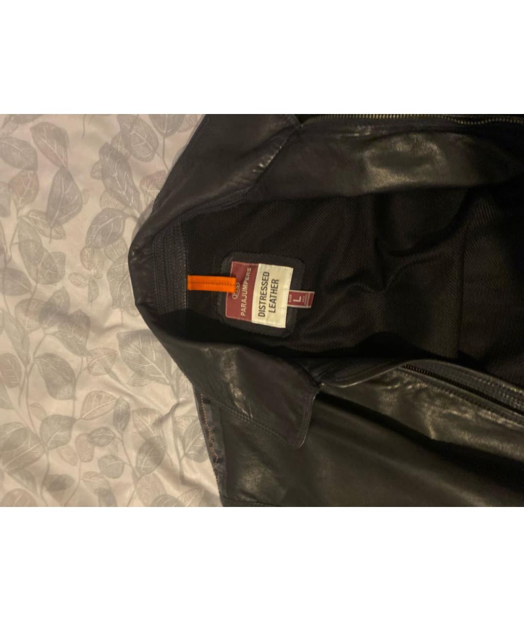 PARAJUMPERS Черная кожаная куртка, фото 3