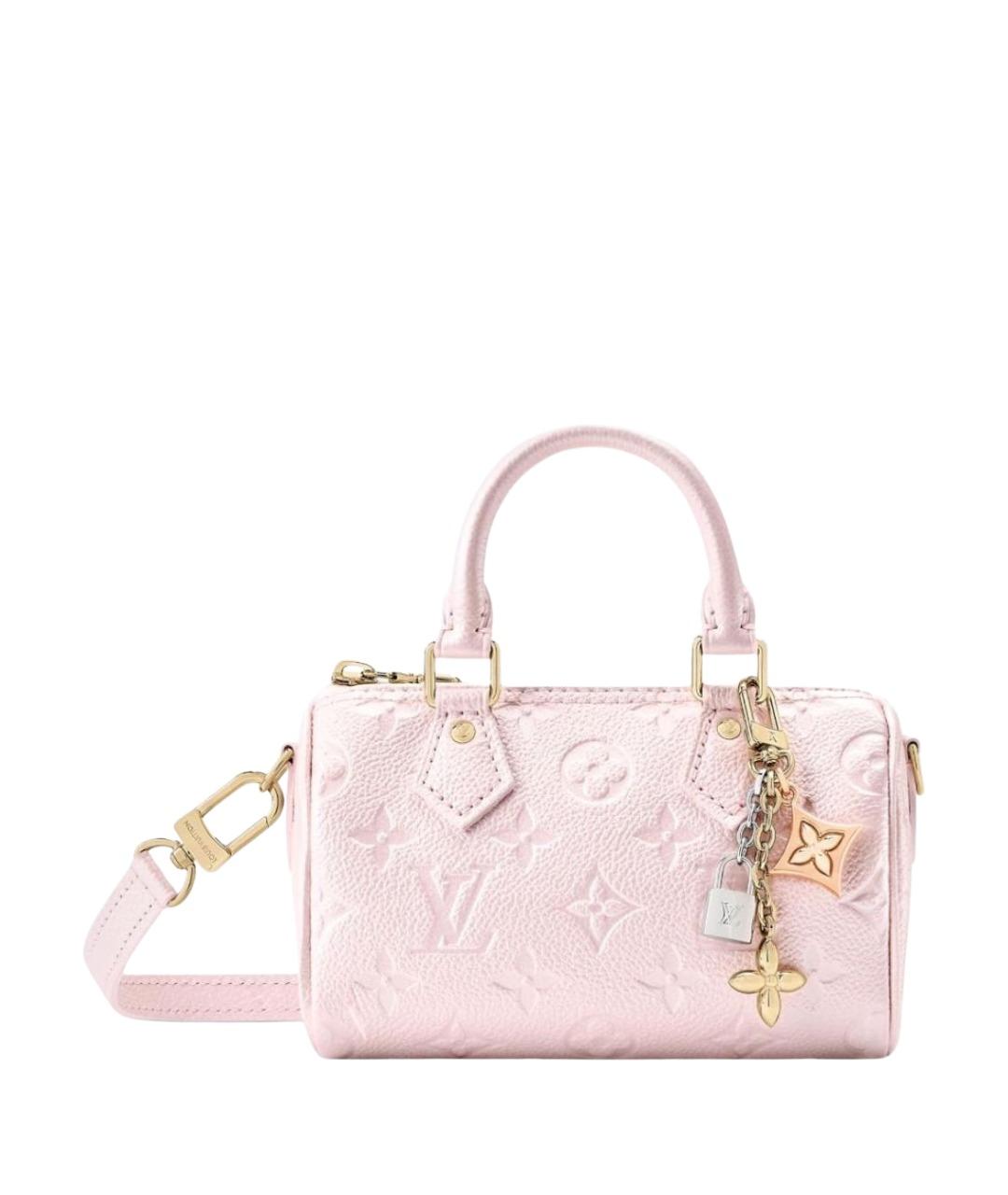 LOUIS VUITTON Розовая кожаная сумка с короткими ручками, фото 1