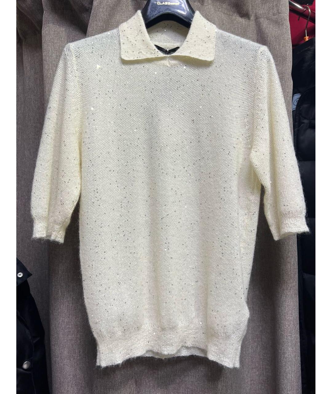 FABIANA FILIPPI Бежевый шерстяной джемпер / свитер, фото 7