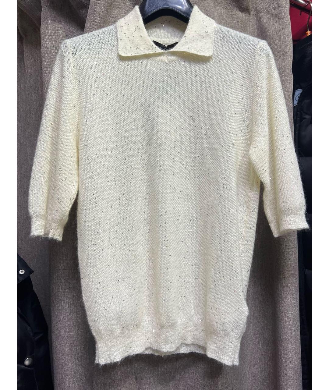 FABIANA FILIPPI Бежевый шерстяной джемпер / свитер, фото 4