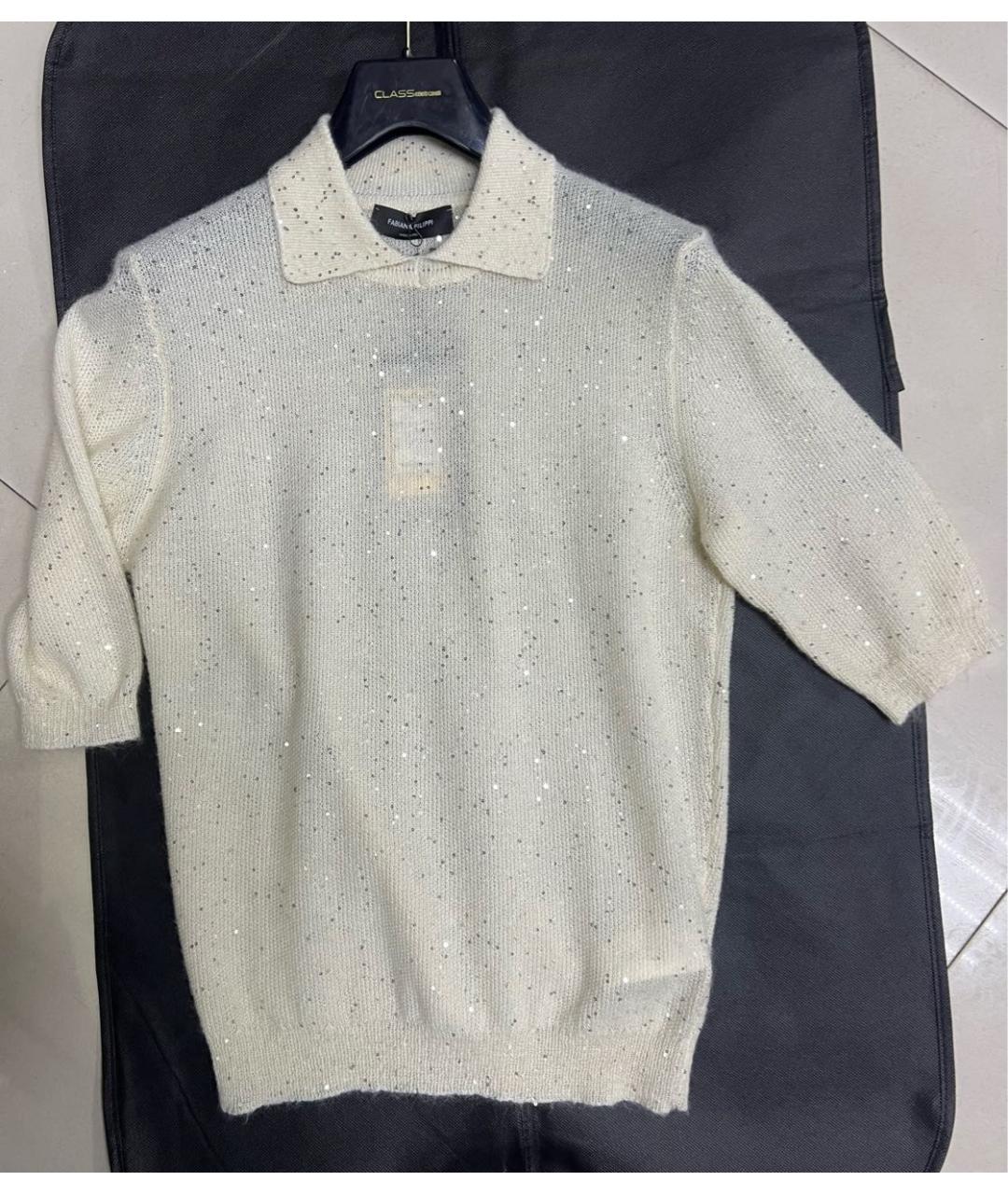 FABIANA FILIPPI Бежевый шерстяной джемпер / свитер, фото 3