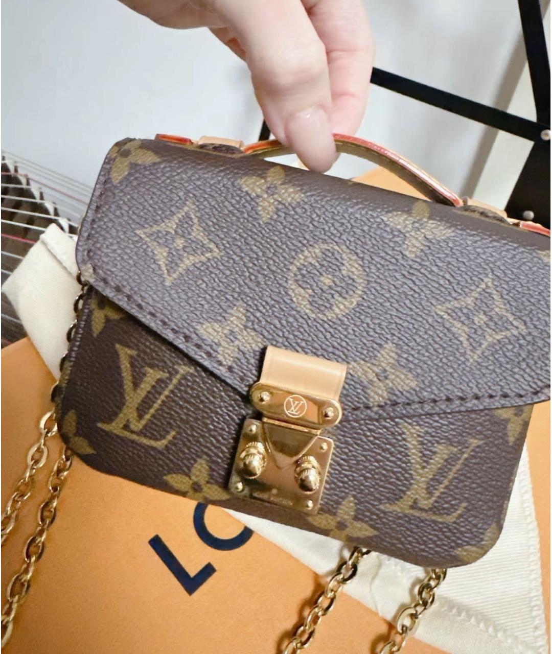 LOUIS VUITTON Коричневая сумка через плечо, фото 4