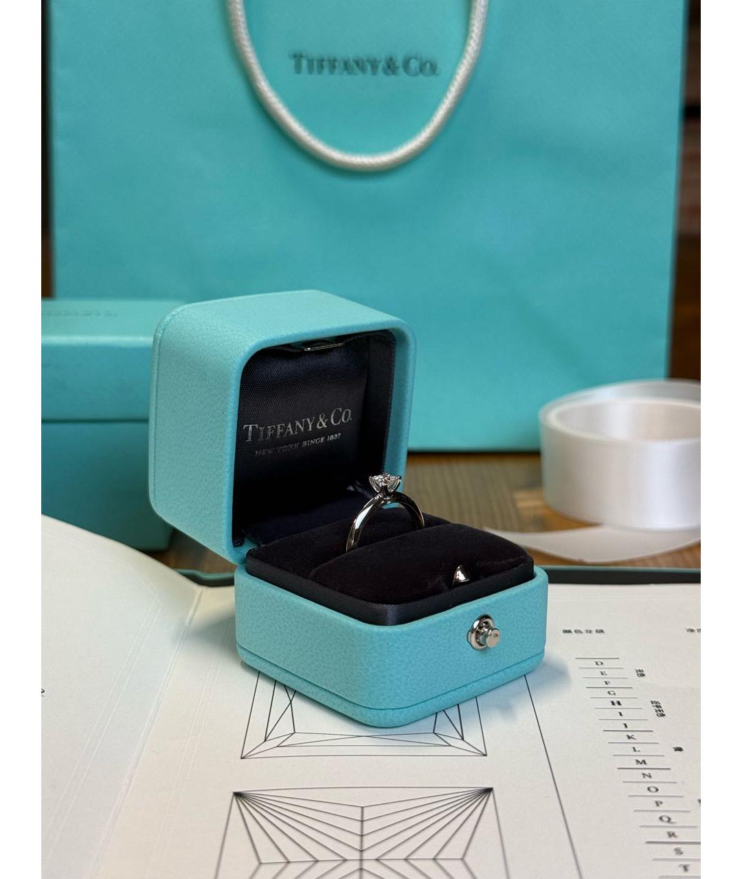 TIFFANY&CO Серебряное платиновое кольцо, фото 3