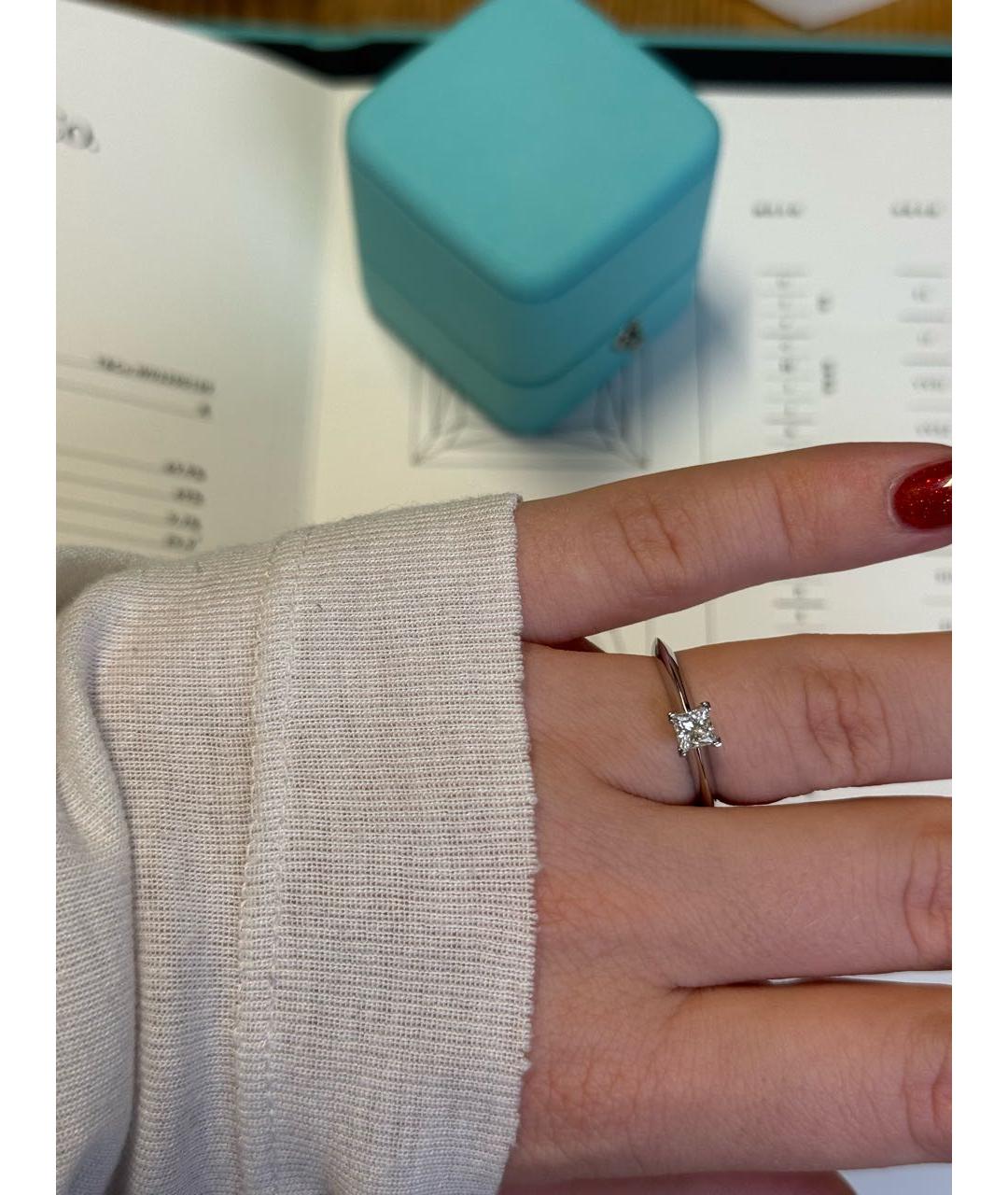 TIFFANY&CO Серебряное платиновое кольцо, фото 5