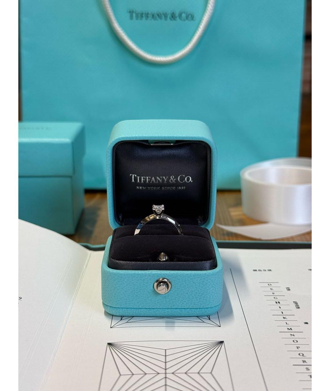 TIFFANY&CO Серебряное платиновое кольцо, фото 2