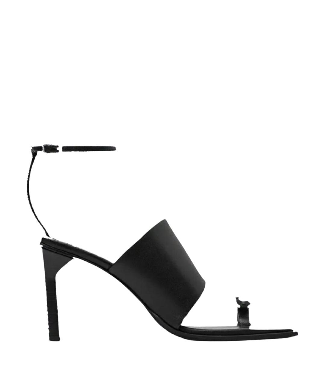 COS Черные кожаные босоножки, фото 1