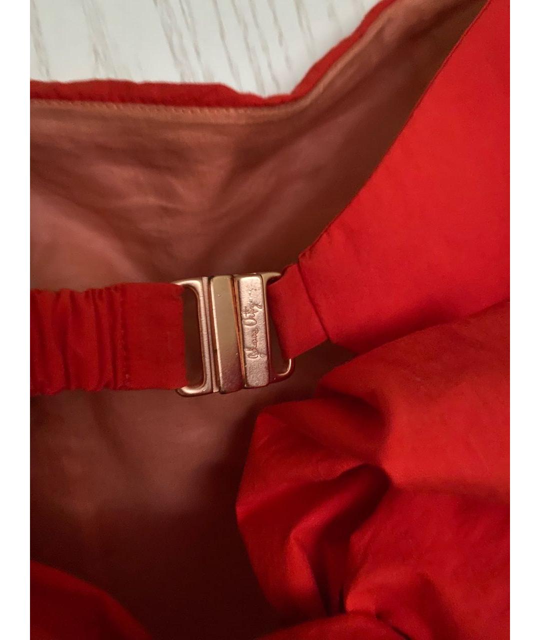 JOHANNA ORTIZ Красное хлопковое коктейльное платье, фото 5