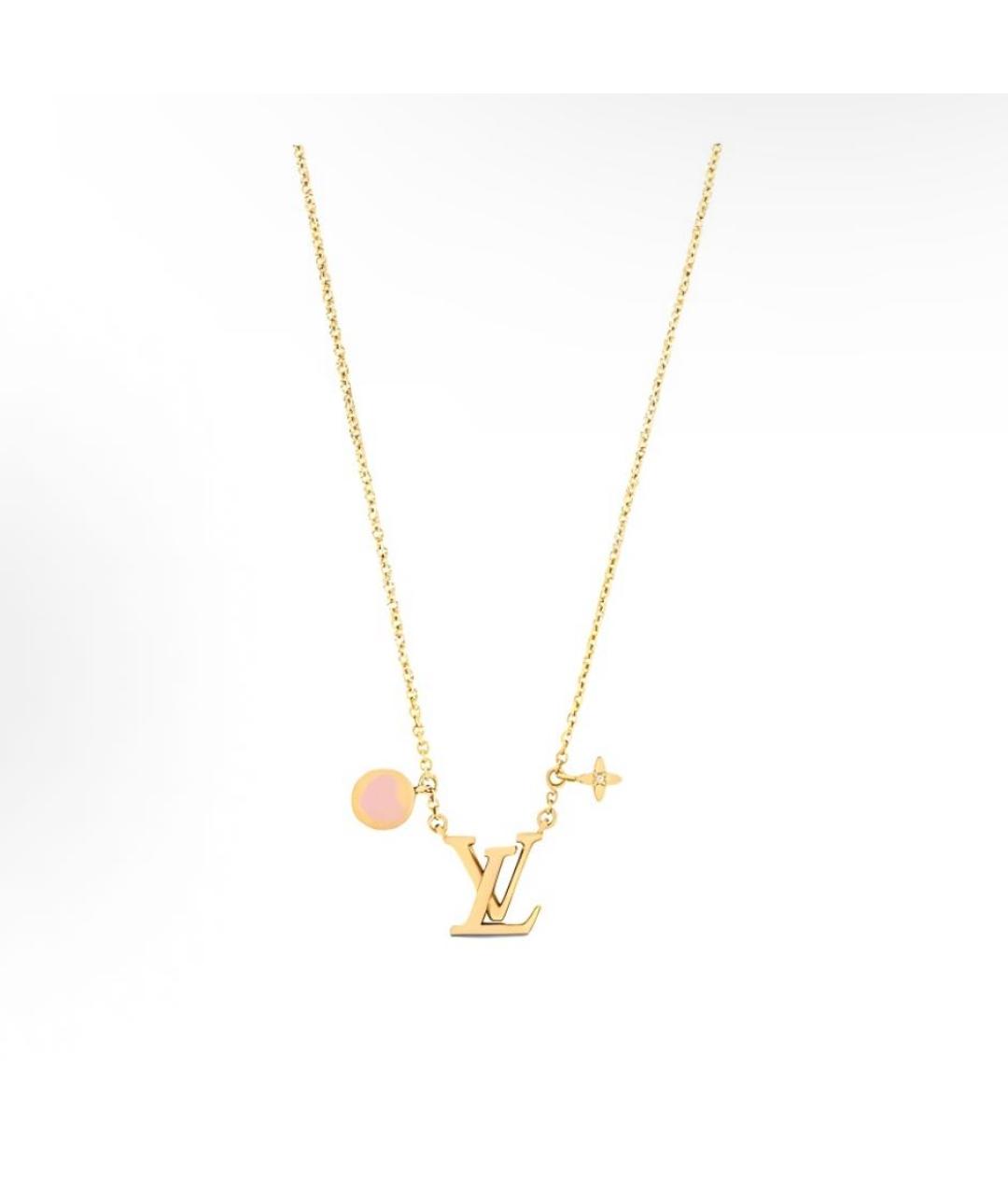 LOUIS VUITTON Золотой металлический кулон, фото 4