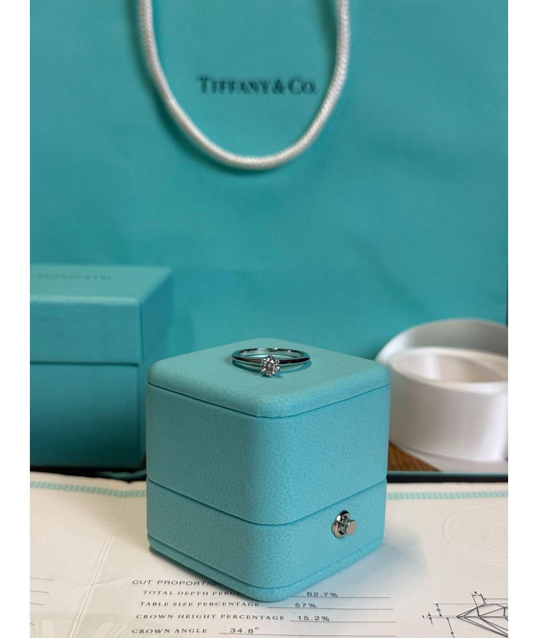 TIFFANY&CO Серебряное платиновое кольцо, фото 4