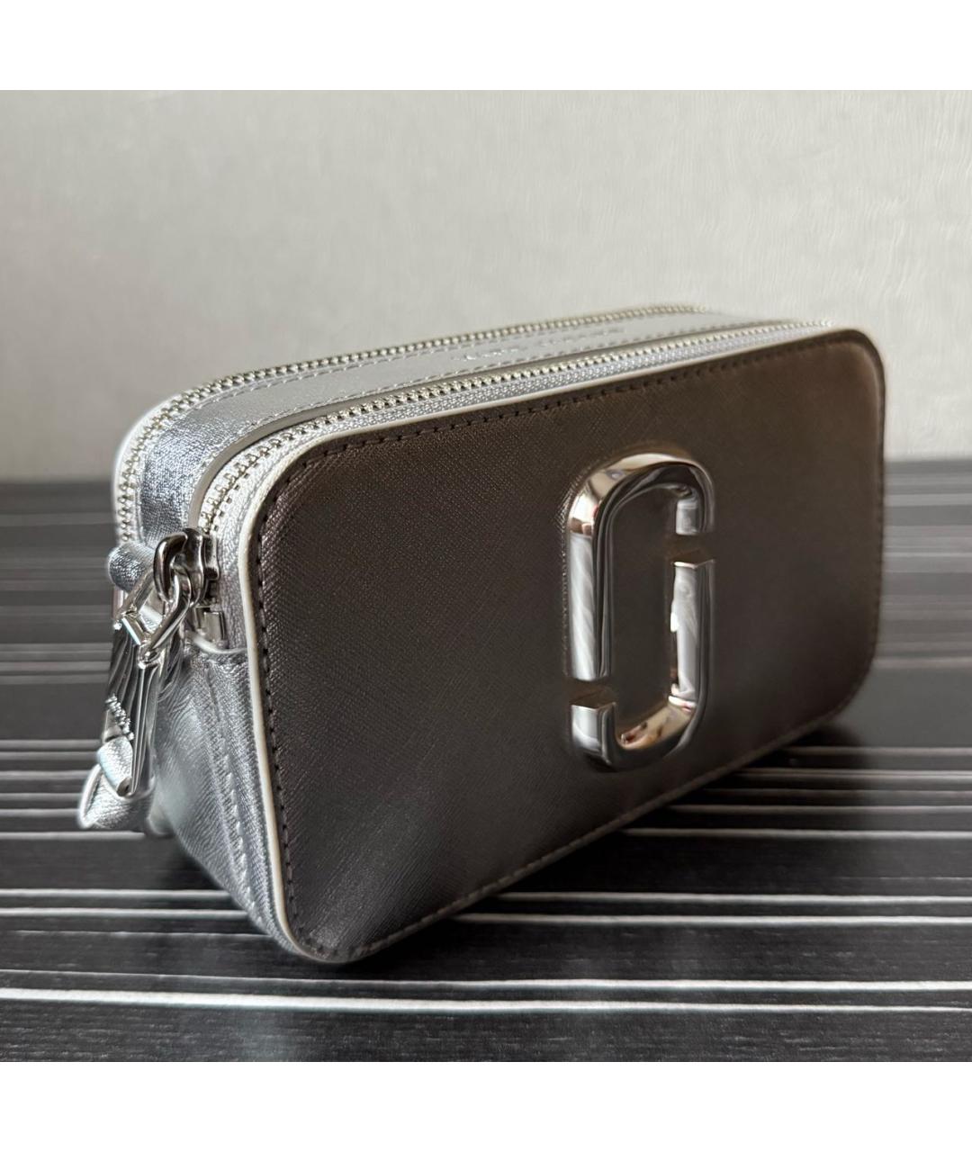 MARC JACOBS Серебряная кожаная сумка через плечо, фото 2