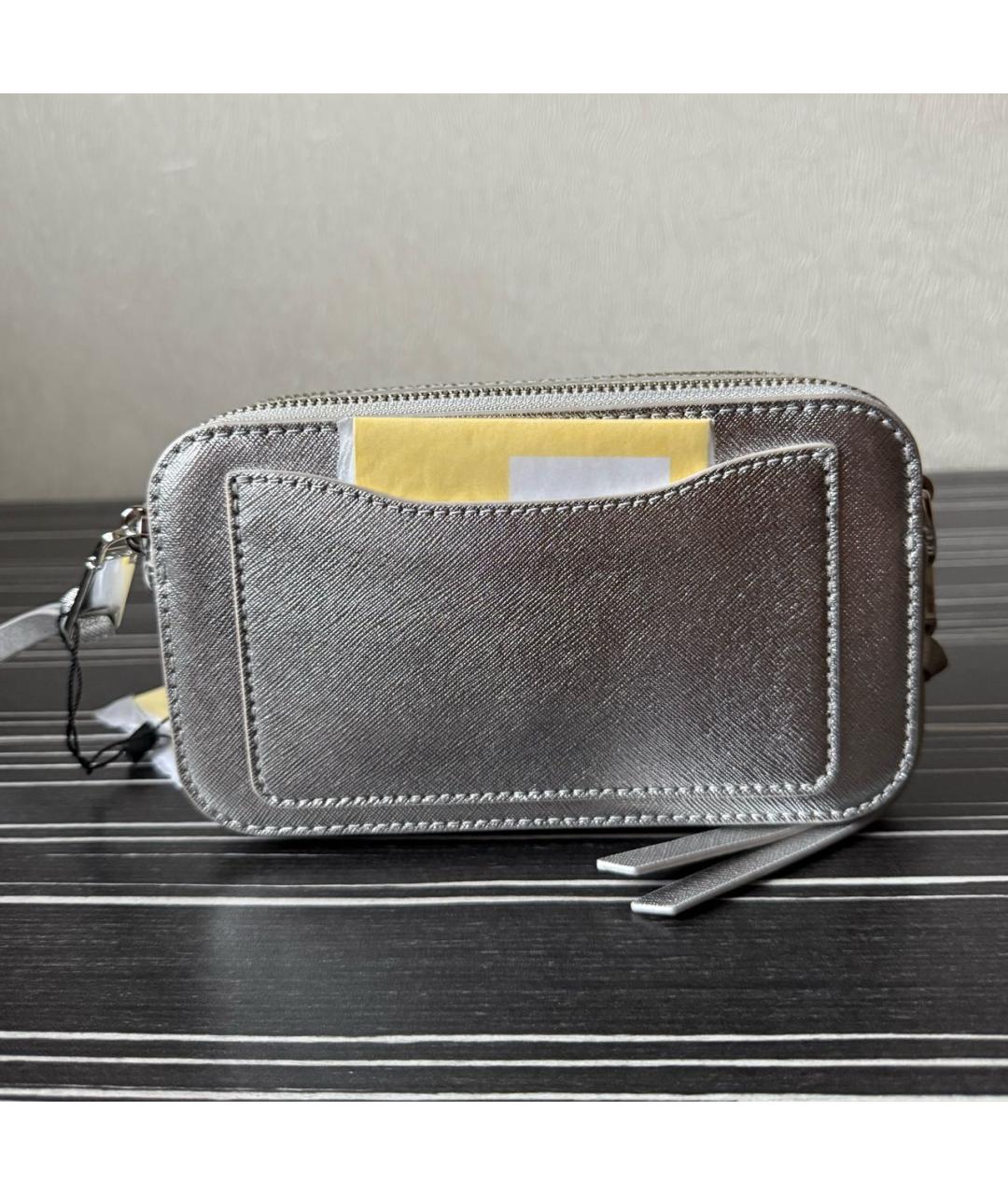 MARC JACOBS Серебряная кожаная сумка через плечо, фото 3