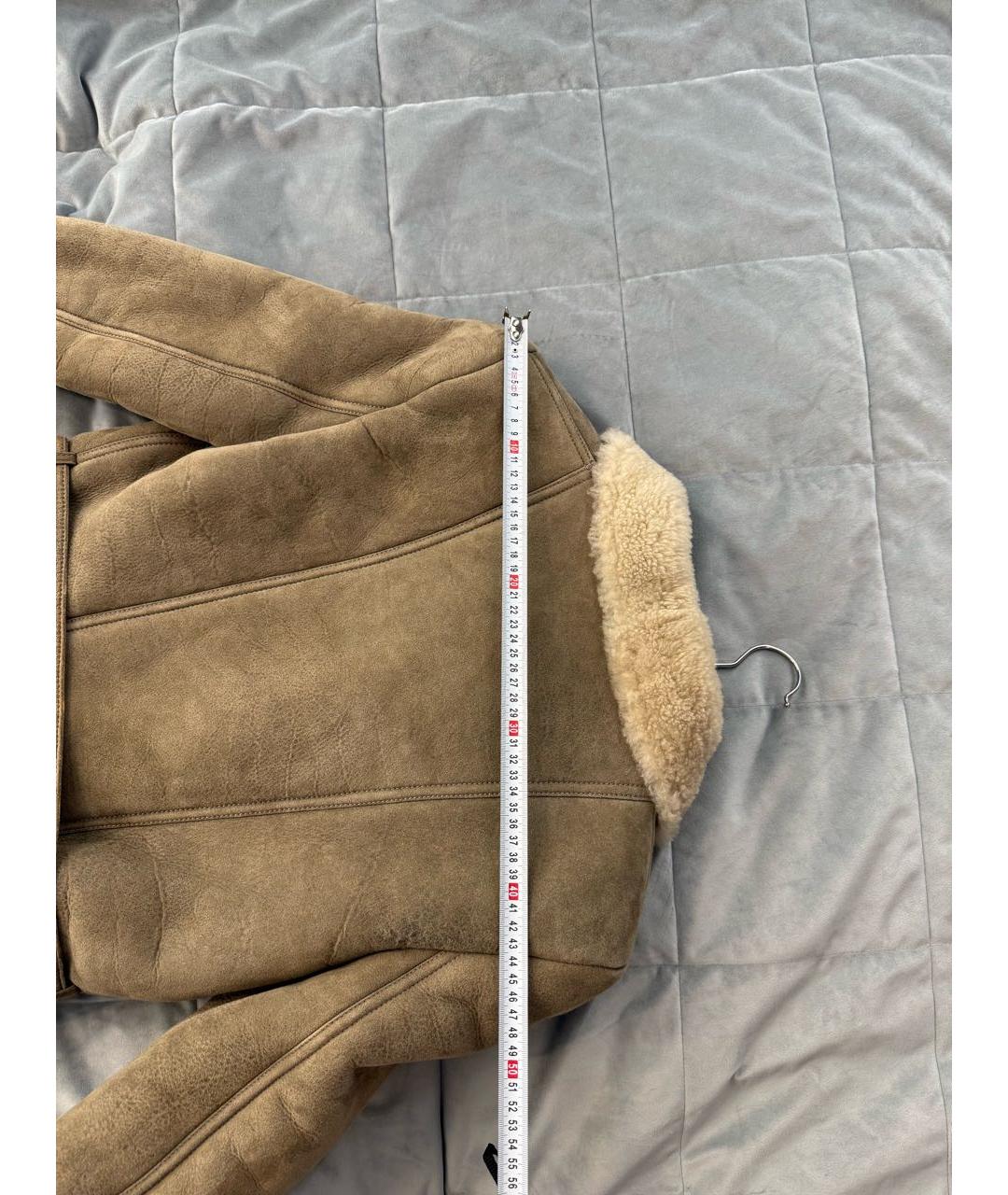 BALMAIN Бежевая меховая дубленка, фото 7