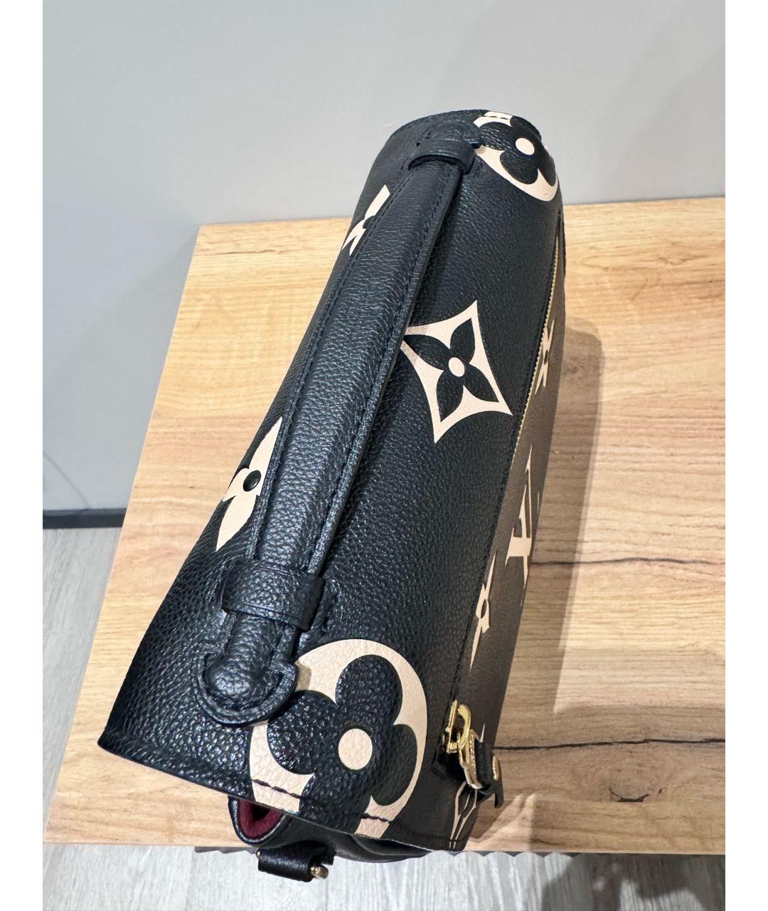 LOUIS VUITTON Черная кожаная сумка через плечо, фото 4