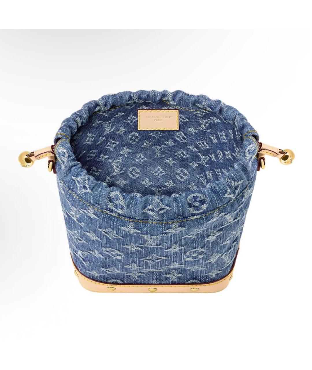 LOUIS VUITTON Голубая тканевая сумка через плечо, фото 2